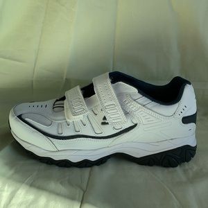 Skechers Shoes | Skechers Size 12 Memory Foam Wide Fit UK 11 EU 46 Leather 30cm | Color: Black/White | Size: 12 | Dzani's Closet